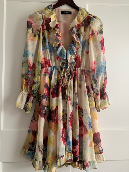 o.p.t Dresses & Skirts - Zimmermann style OPT women’s long sleeve mini  summer dress size M